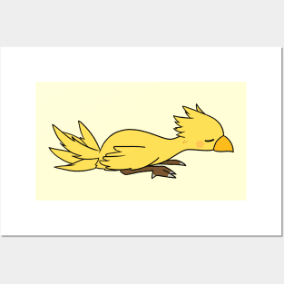 Sleeping chocobo Posters and Art